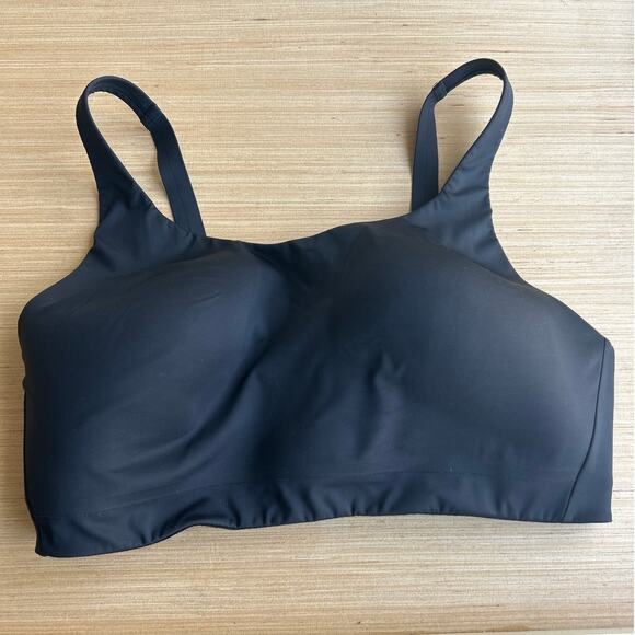 Athleta Bra 38DD Black High Neck Lightly Padded Wireless Adjustable - Picture 1 of 9